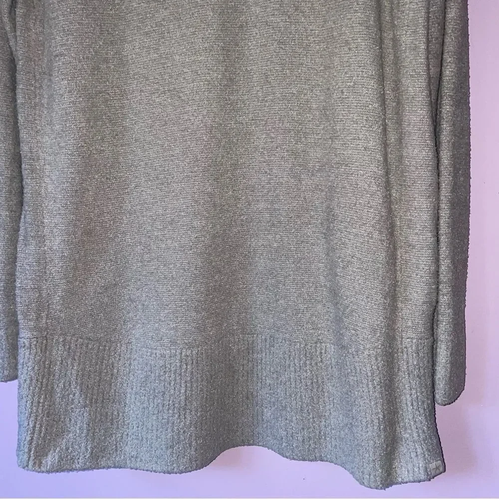 Barefoot Dreams XS/S CozyChic Lite Knit Gray Circle Lounge Cardigan Sweater